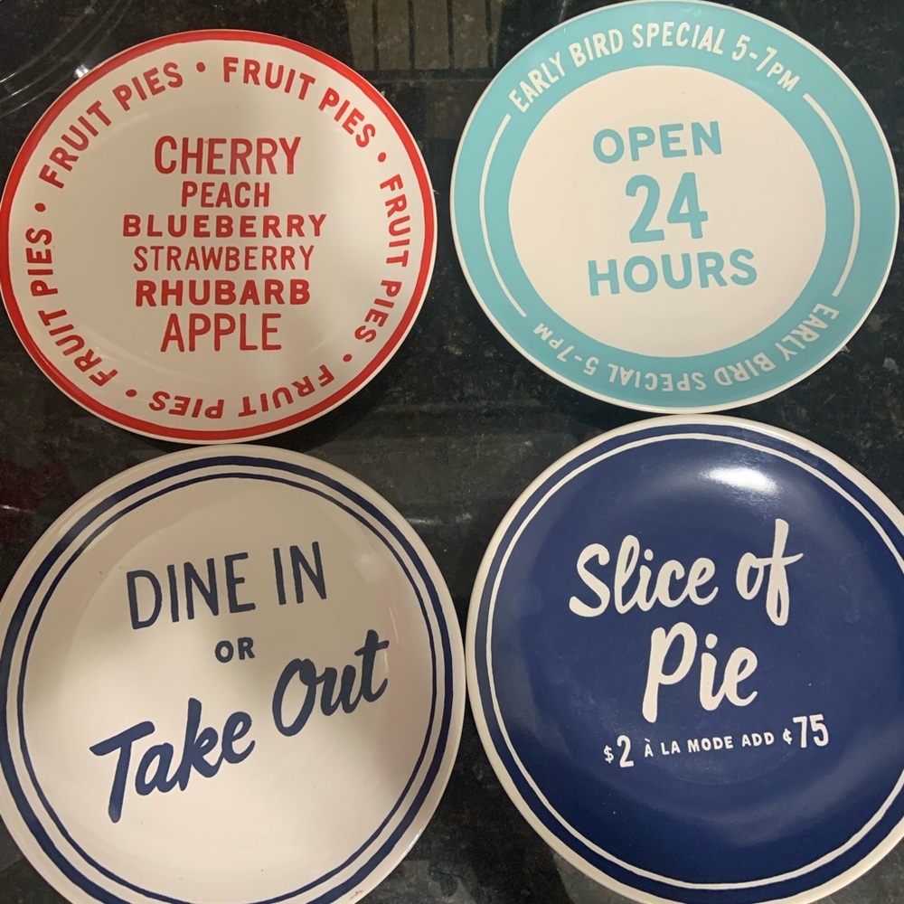 Make an offer! Kate Spade Lenox Order’s Up Appetizer plates. Set of 4.